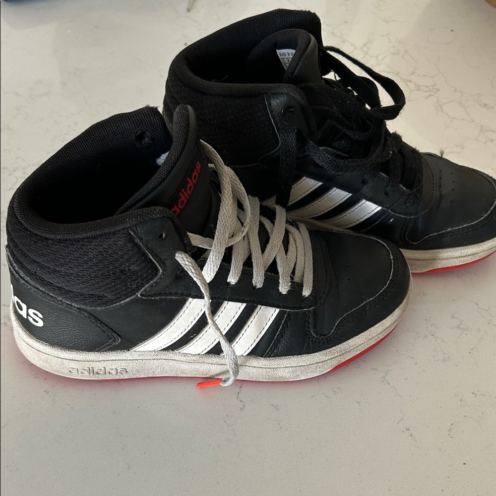 Adidas Black and White Sneakers with Classic Design